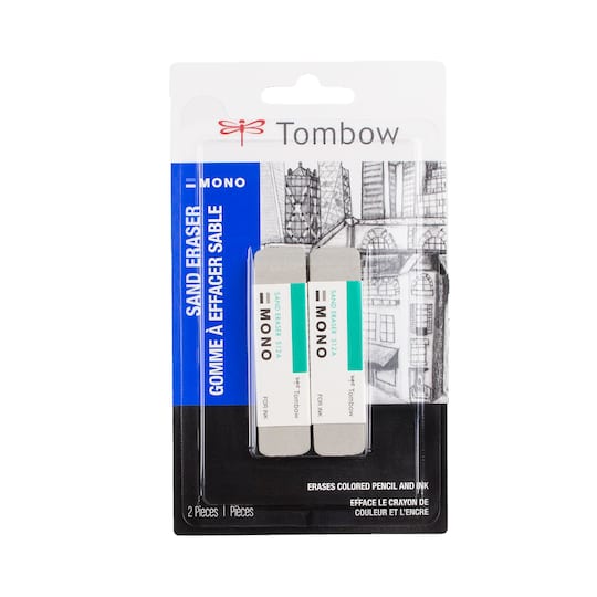 Tombow Mono Colored Pencil Erasers, 2ct.